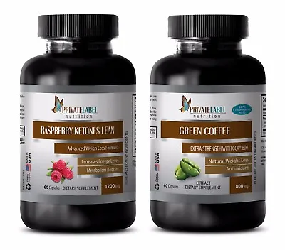 Energy Boost Weight Loss - RASPBERRY KETONES – GREEN COFFEE EXTRACT COMBO • $38.08