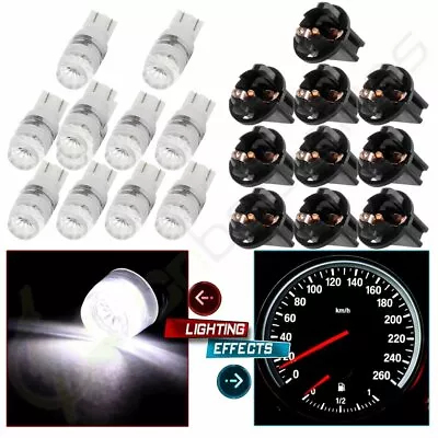 10PCS T10 194 168 White Samsung LED Lock Sockets Backup Reverse Indicator Lights • $10.59