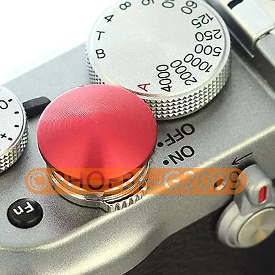 $61.40 • Buy Red Metal Soft Release Button For Leica Contax Fujifilm X100 Size:L