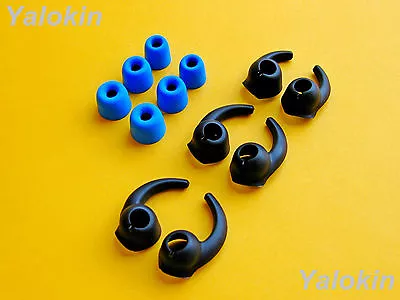 $39.34 • Buy 12pcs (BLMF-BSTB) Memory Foam And Stabilizer Eartips For Jaybird X2 Headphones