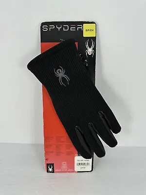Spyder Leather Palm Gloves Size S Black NWT • $15.99