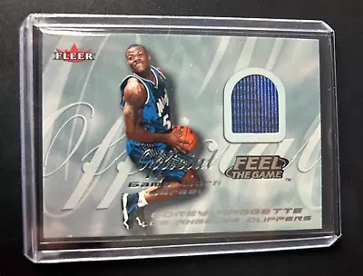 00-01 Fleer Feel The Game Game Corey Maggette Worn Jersey Relic Basketball Card • $6