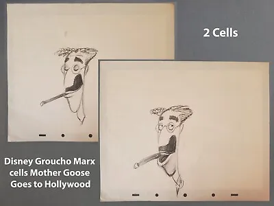 1 Of Kind Set Of 2 – Disney Groucho Marx Cells Mother Goose Goes To Hollywood • $420