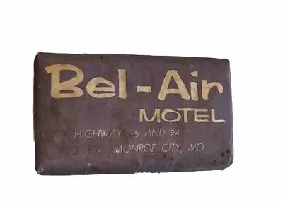 Vintage BEL-AIR MOTEL~Monroe CityMO~Mini Soap Travel Bar~Movie/TV Prop • $7.99