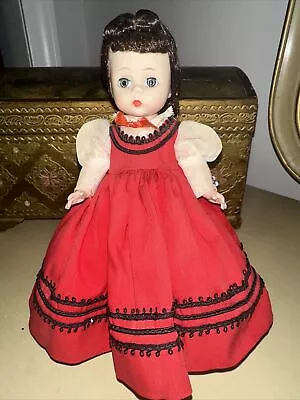 Madame Alexander Kins Little Women Jo 8  Doll Bent Knee Walker Early Red • $35