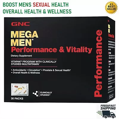 GNC Mega Men Performance And Vitality Vitapak Program - 30 Pack • $47.99