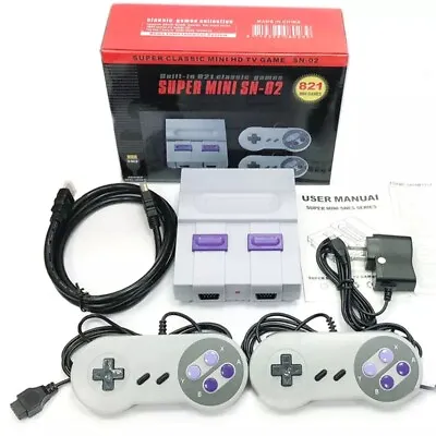 Super Nintendo Snes Retro Entertainment System Console 821 Video Games Xmas Gift • £49.99