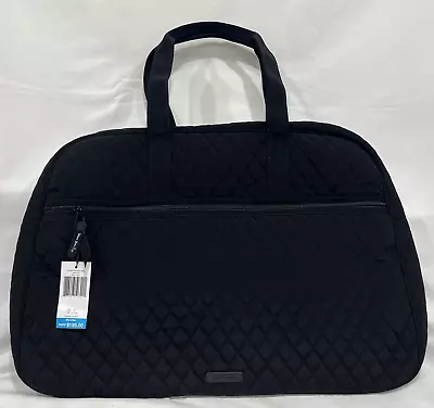 New Vera Bradley Grand Traveler Carry-on Microfiber Luggage Bag Black R$195 • $91.95