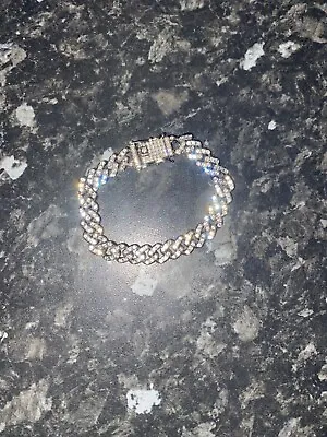 Shiny Iced Out Cuban Bracelet • £6