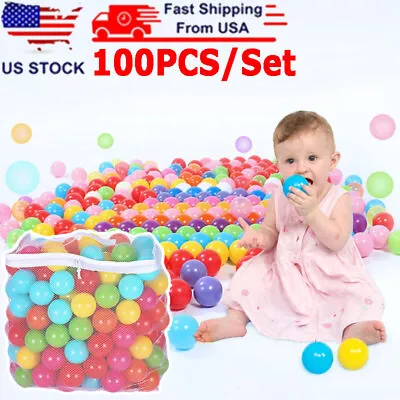 100PCS Ball Pit Balls Play Kids Plastic Baby Ocean Soft Toys Colourful Playpen • $24.99