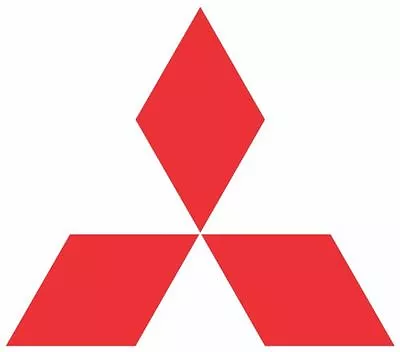 Mitsubishi Logo Car Sticker Red 150mm • $7.50