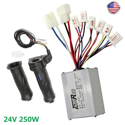24V 250W Brush Motor Speed Controller +Twis Throttle For Electric Scooter Razor • $25.73