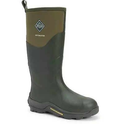 Muck Boots Muckmaster Hi Moss Green Warm Waterproof Wellington Boots • £98.70