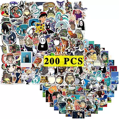 Miyazaki Anime Stickers (200Pcs) Cartoon Anime Stickers Merchandise Gifts For Pa • $11.71