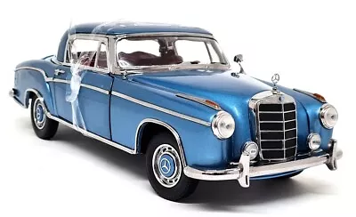 Sunstar 1/18 Mercedes Benz 220 SE Hard Top Coupe Blue 1958 Model Car • £99.99