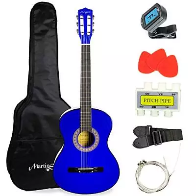 Acoustic Guitar Kit With Gig Bag Plectrums Pick Holder Tuner Strap & Spar... • $73.28