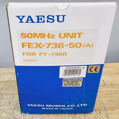 Yaesu FEX-736-50 6 Six Meter Module Yaesu FT-736R NEW C MY OTHER HAM RADIO GEAR • $299.99