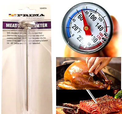 £3.99 • Buy Food Thermometer Probe Cooking Meat Stainless Steel Temperature BBQ Turkey Milk