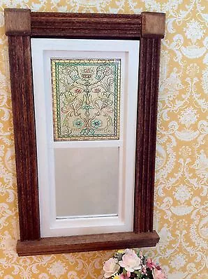 Belcher Style Dollhouse Miniature Victorian Stained Glass Window Film • $3.99