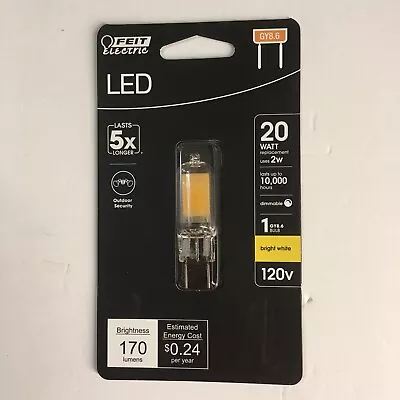 FEIT Electric 20-Watt Equivalent ~ 3000K T4 GY8.6 Bi-Pin Base LED Light Bulb • $8.97