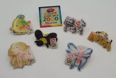 Vintage 2000 McDonald's TY Teenie Beanie Babies Lapel Pin Lot Of 7 • $19.80