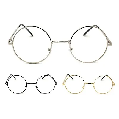 Iconic 70s Round Circle Lens Musician Hippie Eyeglasses • $8.95