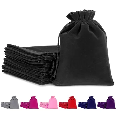 Velvet Gift And Jewelry Drawstring Pouches Gift Bags Holder Pouch Wedding Favor  • $48.99