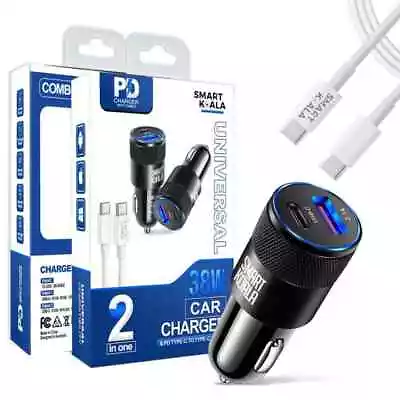 38W PD USB Type C Fast Car Charger Cable F Samsung Galaxy S24 S23 S22 Ultra Plus • $14.99