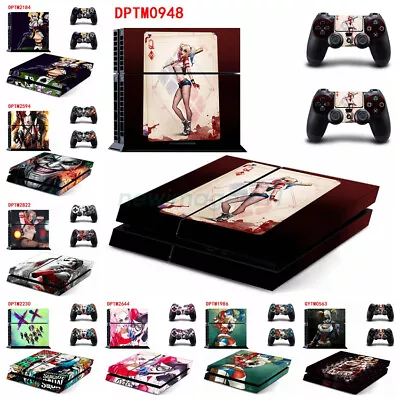 $24.55 • Buy Harley Quinn Theme For Sony PS4 Console & Controller Skins Vinyl Sticker Decal
