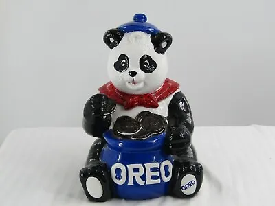 Oreo Panda Bear Eating Cookies Nabisco Classics Cookie Jar Vintage A • $34.99