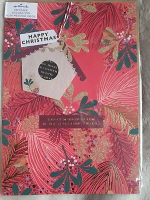 Hallmark Happy Christmas Card With Decoration Keepsake • £0.99