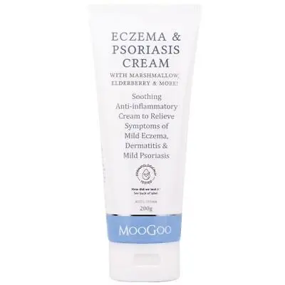 $25.50 • Buy MooGoo Eczema & Psoriasis Cream With Marshmallow & Elderberry 200g