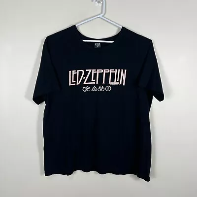 Led Zeppelin Black Mythgem Genuine Music Band Casual Tee T Shirt Men's 4XL • $19.99