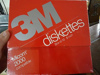 10 Pack 3M 8  Inch Diskettes MICOM 2000 Compatible Factory Sealed NIP • $24.49