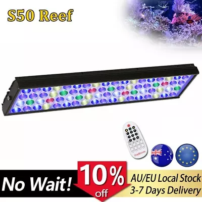 PopBloom Led Aquarium Light Dimmable For 60cm 2ft Marine Reef Coral LPS SPS Tank • $131.12