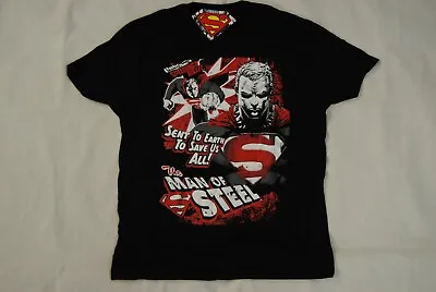 Superman Cartoon Man Of Steel T Shirt New Official Dc Comics Superhero • £7.99