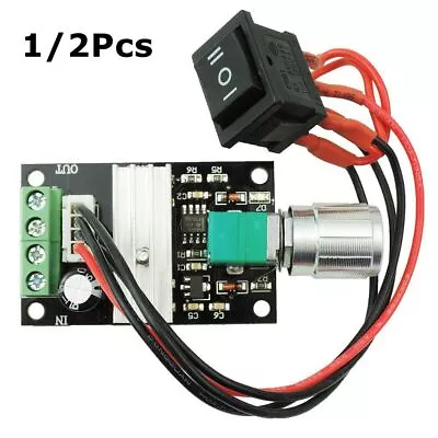 1/2X Motor Speed Controller Reversible Variable Switch Driver 3A 6/12/24V PWM DC • £5.29