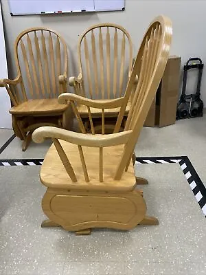 Oak Solid Wood Motion Glider Rocking Chair • $25