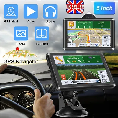 8G 7'' GPS Sat Nav Navigation Car Truck HD Touch Screen UK&EU Maps Free Lifetime • £36.39