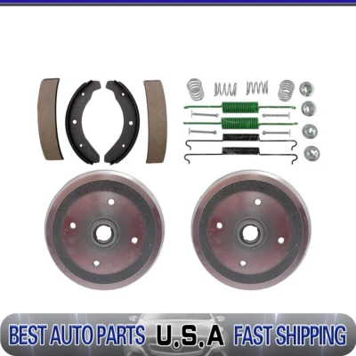 $188.39 • Buy Front Brake Drums & Brake Shoes & Hardware Kit For 1968-1976 Volkswagen Beetle