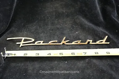 Packard Senior Trunk Script!! - GOLD!- 1956 • $95