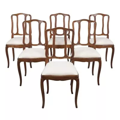 Antique French Oak Dining Chairs: Time-Honored Elegance Reimagined • $3175