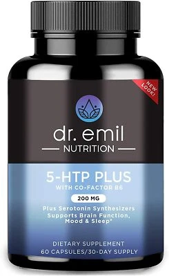 $97.47 • Buy 200 MG 5-HTP Plus Serotonin Synthesizers And Cofactor B6 For Improved Serotonin 
