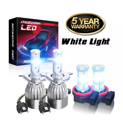 For 2008 2009 2010 Toyota Highlander LED Headlight Hi/Lo+Fog Light Bulbs Combo • $19.98