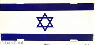 Aluminum National Flag Israel  License Plate  NEW • $17.50