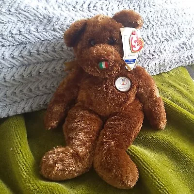 Ty Beanie Babies - Champion The Beanie Buddy Italy  2002 /korea Olympics • £3