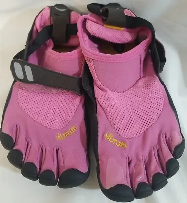Vibram Fivefingers TrekSport Pink Black Barefoot Running W4438 Size EU 36~US 6.5 • $45