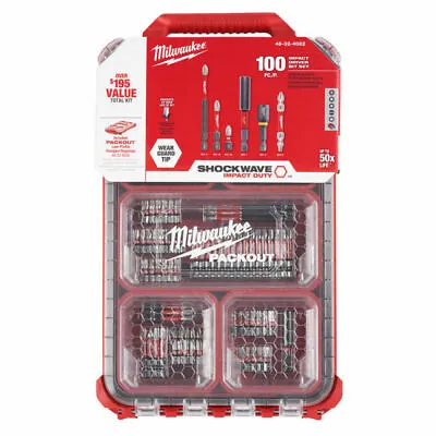 Milwaukee 48-32-4082 100PC Shockwave PACKOUT Kit • $64.75