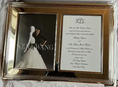 Authentic Vera Wang By Wedgwood Grosgrain Double Photo Picture Frame- 5”x7” • $118.50