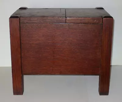 Antique Mission Oak Stickley Or Stickley Era Wooden Storage Box With Lid • $450